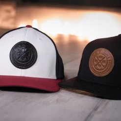 GS Sports United Performance Hat - White / Navy / Red With Black Leather Patch HEADWEAR 6 GS Sports United Performance Hat - White / Navy / Red With Black Leather Patch HEADWEAR