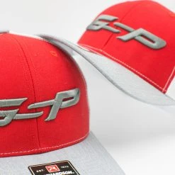 HEADWEAR GS Sports GSP Snapback Hat - Red / White / Heather With Grey GSP
