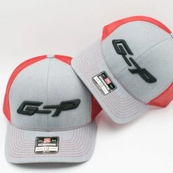 GS Sports GSP Snapback Hat - Heather / Red With Black GSP