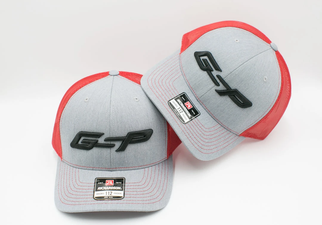 GS Sports GSP Snapback Hat - Heather / Red With Black GSP 2 GS Sports GSP Snapback Hat - Heather / Red With Black GSP