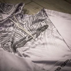 GS Sports Fleece Scuba Neck Hoodie - GSP White Tribal 6 GS Sports Fleece Scuba Neck Hoodie - GSP White Tribal