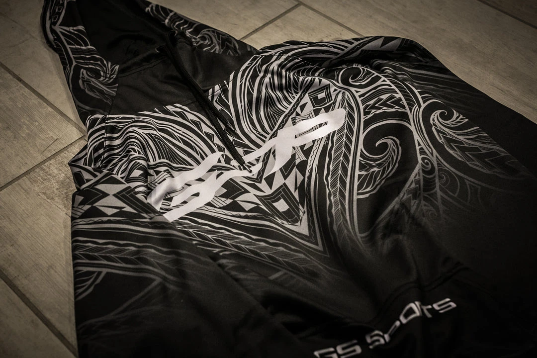 APPAREL GS Sports Fleece Scuba Neck Hoodie - GSP Black Tribal 3 APPAREL GS Sports Fleece Scuba Neck Hoodie - GSP Black Tribal