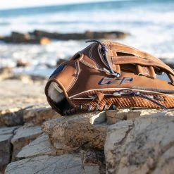 GS Sports Pro Series 14" Dual Post Ball Glove - Brown / Navy Snakeskin Ball Gloves 7 GS Sports Pro Series 14