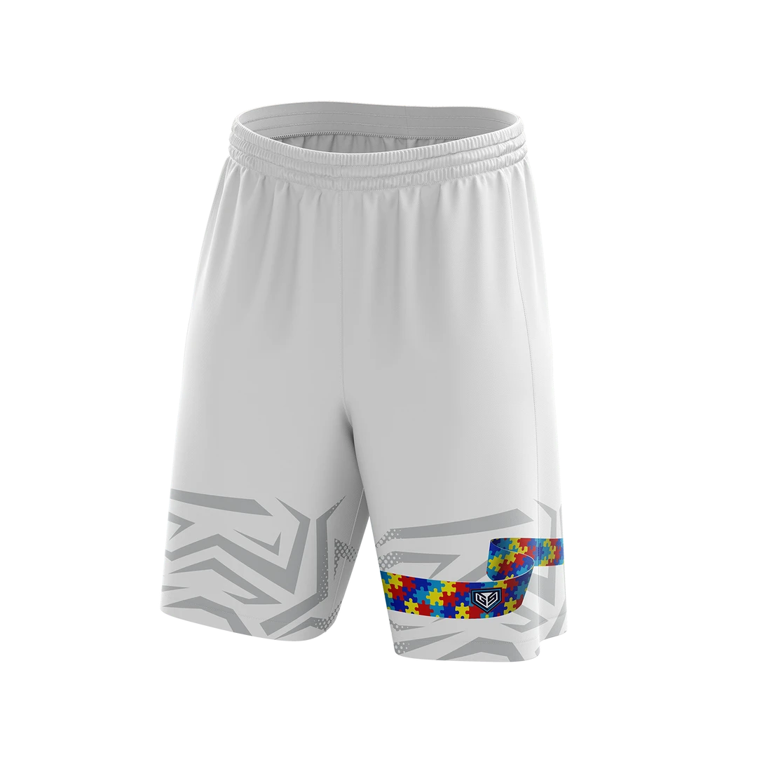 GS Sports APPAREL Autism Awareness Shorts 1 GS Sports APPAREL Autism Awareness Shorts