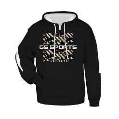 GS Sports Striped Camo Zipped Hoodie APPAREL