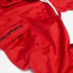 GS Sports Pro Series V3 Cargo Fleece Pants - Red GS Sports Collection