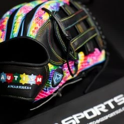GS Sports Signature Series 13"5 And 12.75" H Web Ball Glove - Autism Awareness Edition Ball Gloves 12 GS Sports Signature Series 13