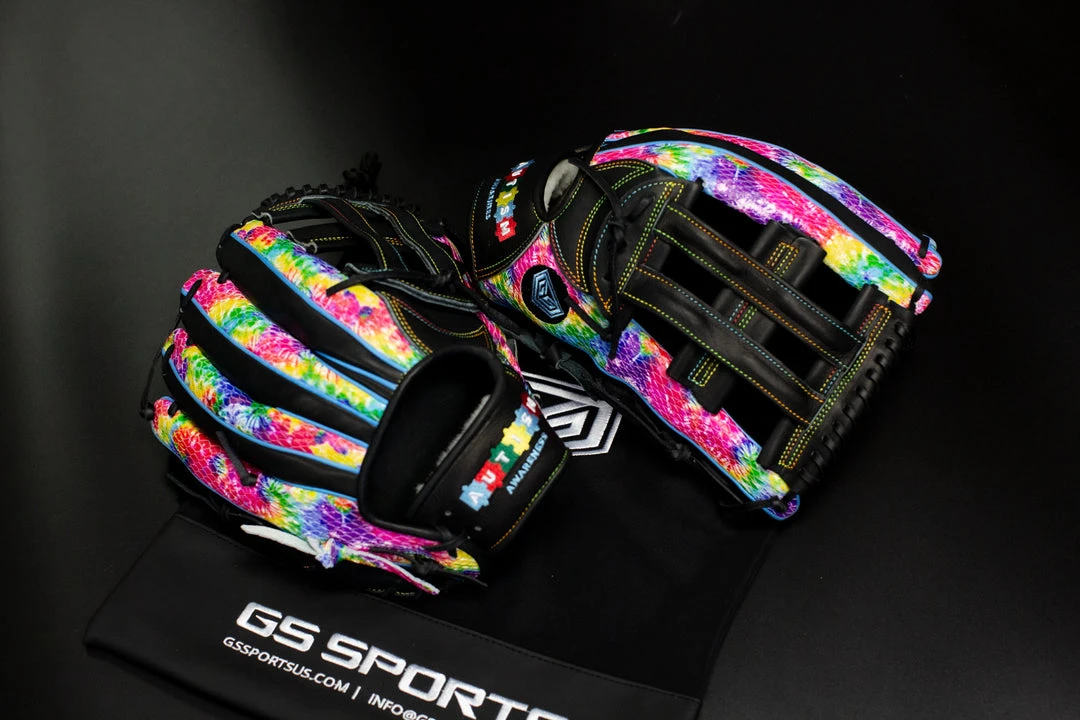 GS Sports Signature Series 13"5 And 12.75" H Web Ball Glove - Autism Awareness Edition Ball Gloves 1 GS Sports Signature Series 13"5 And 12.75" H Web Ball Glove - Autism Awareness Edition Ball Gloves