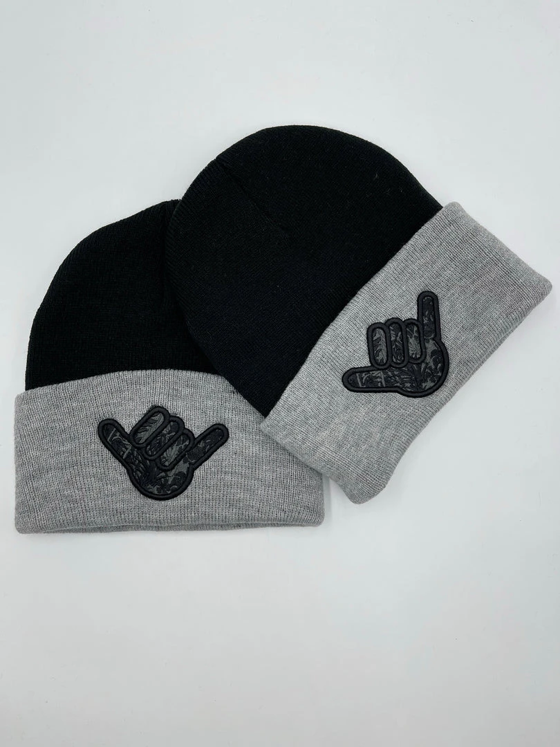 GS Sports Shaka Cuffed Beanie - Heather / Black HEADWEAR 1 GS Sports Shaka Cuffed Beanie - Heather / Black HEADWEAR