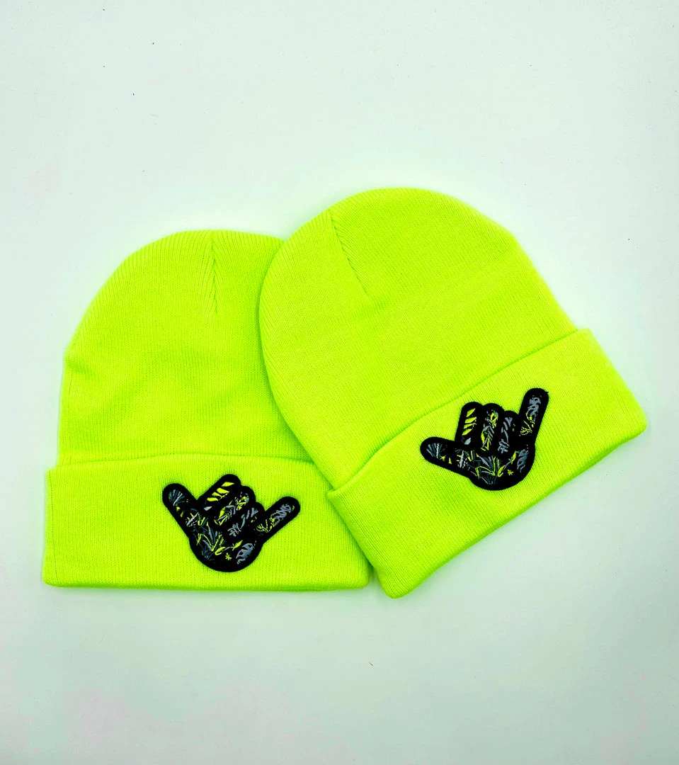 GS Sports Shaka Beanie - Neon Yellow HEADWEAR 1 GS Sports Shaka Beanie - Neon Yellow HEADWEAR