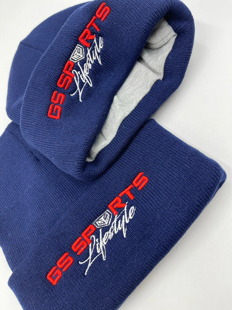 GS Sports Lifestyle Lined Beanie - Navy HEADWEAR 3 GS Sports Lifestyle Lined Beanie - Navy HEADWEAR