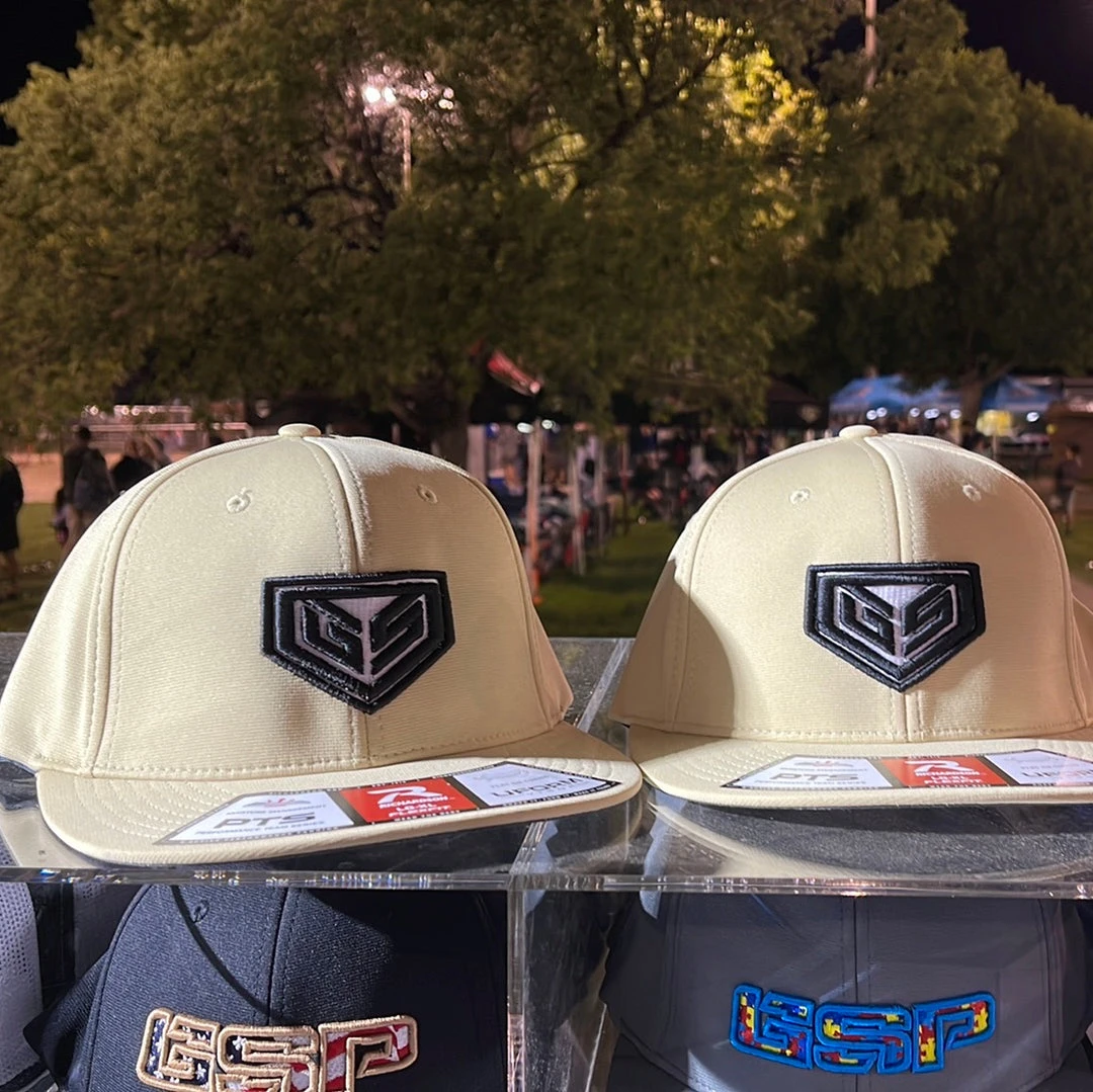 GS Sports Crest PTS20 Flexfit Hat - Vegas Gold With Black HEADWEAR 1 GS Sports Crest PTS20 Flexfit Hat - Vegas Gold With Black HEADWEAR
