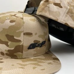 GS Sports GSP Offcenter Multi-Camo Flatbill Snapback Hat - Desert Camo