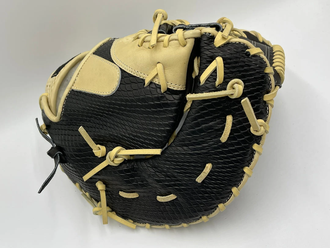 GS Sports Pro Series 13.5” First Base Ball Glove - Black / Blonde Snakeskin 11 GS Sports Pro Series 13.5” First Base Ball Glove - Black / Blonde Snakeskin