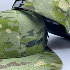 GS Sports GSP Offcenter Multi-Camo Flatbill Snapback Hat - Tropics Camo