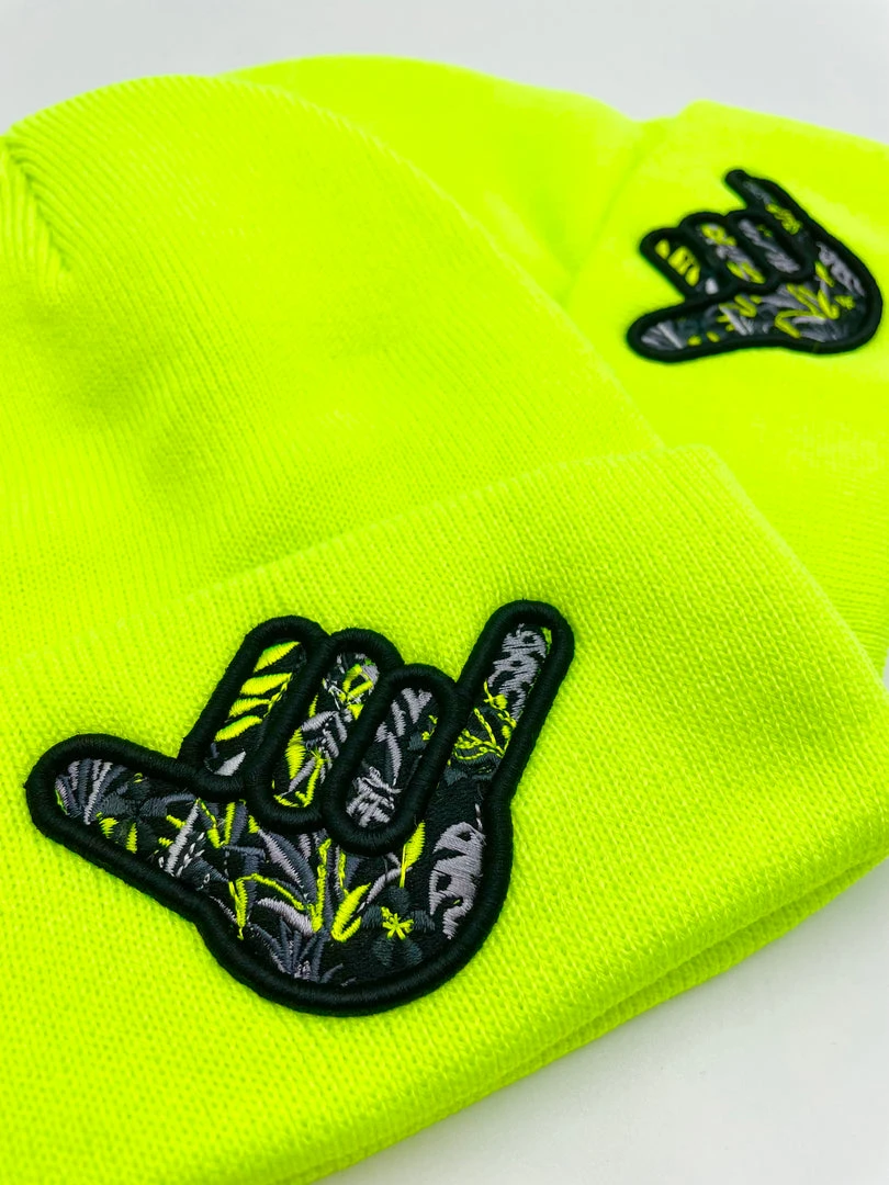 GS Sports Shaka Beanie - Neon Yellow HEADWEAR 2 GS Sports Shaka Beanie - Neon Yellow HEADWEAR