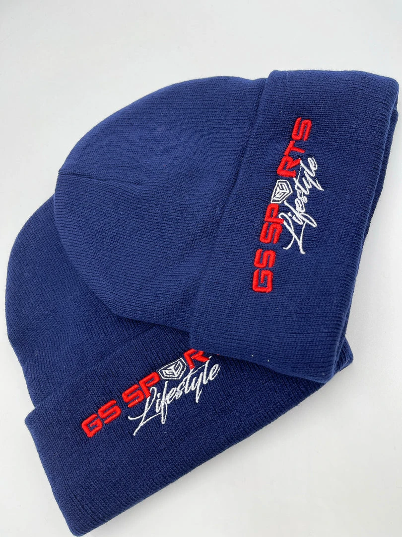 GS Sports Lifestyle Lined Beanie - Navy HEADWEAR 2 GS Sports Lifestyle Lined Beanie - Navy HEADWEAR