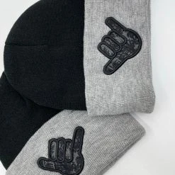 GS Sports Shaka Cuffed Beanie - Heather / Black HEADWEAR