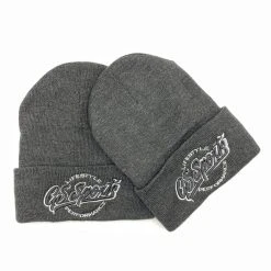 GS Sports Lifestyle Jersey Lined Cuffed Beanie - Charcoal HEADWEAR