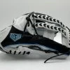 GS Sports Pro Series 13.5" Laced Dual Post Ball Glove - Black / White / Sky Blue