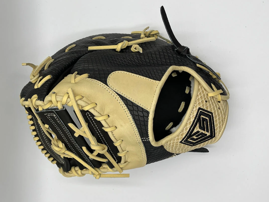 GS Sports Pro Series 13.5” First Base Ball Glove - Black / Blonde Snakeskin 8 GS Sports Pro Series 13.5” First Base Ball Glove - Black / Blonde Snakeskin