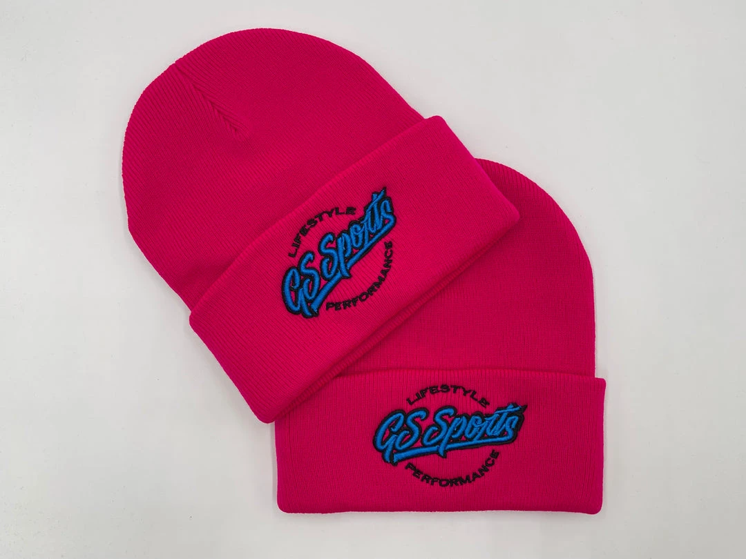 GS Sports Lifestyle Cuffed Beanie - Neon Pink HEADWEAR 1 GS Sports Lifestyle Cuffed Beanie - Neon Pink HEADWEAR