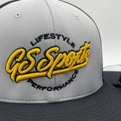 GS Sports Lifestyle PTS20M Hat - Charcoal / Black With Athletic Gold