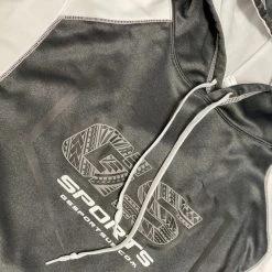 APPAREL GS Sports Polynesian Shield Hoodie - Charcoal / White
