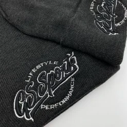GS Sports Lifestyle Jersey Lined Cuffed Beanie - Charcoal HEADWEAR
