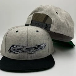 GS Sports HEADWEAR GSP Black Camo Flatbill Snapback Hat - Heather/Black