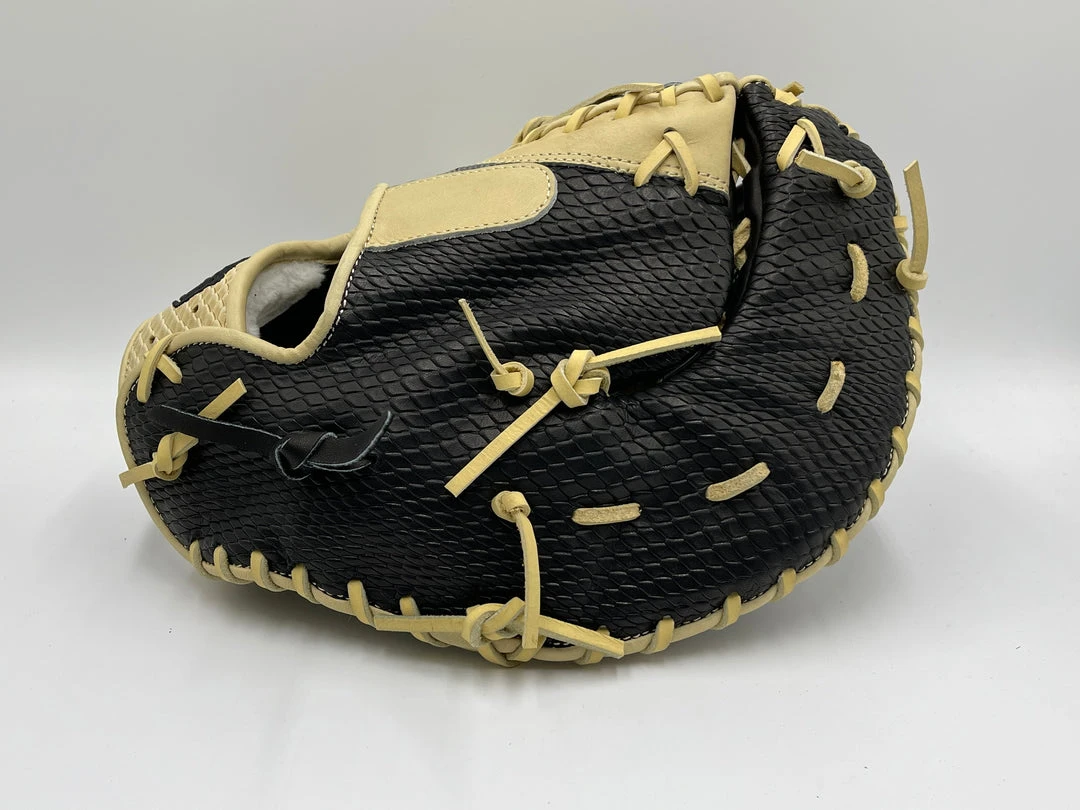 GS Sports Pro Series 13.5” First Base Ball Glove - Black / Blonde Snakeskin 9 GS Sports Pro Series 13.5” First Base Ball Glove - Black / Blonde Snakeskin