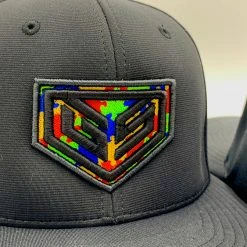 GS Sports Autism PTS20 Hat - Black / Black HEADWEAR